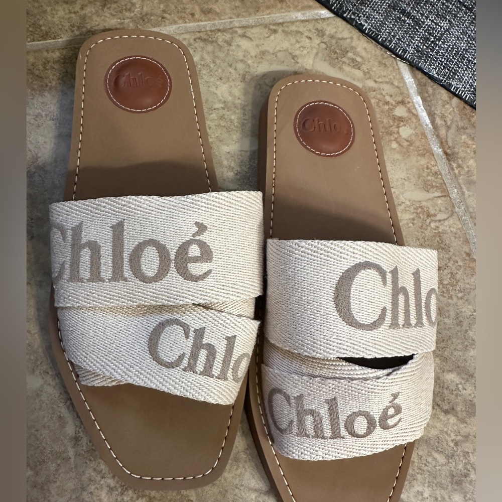 SOLD —- Chloe Woody Slides sz 40